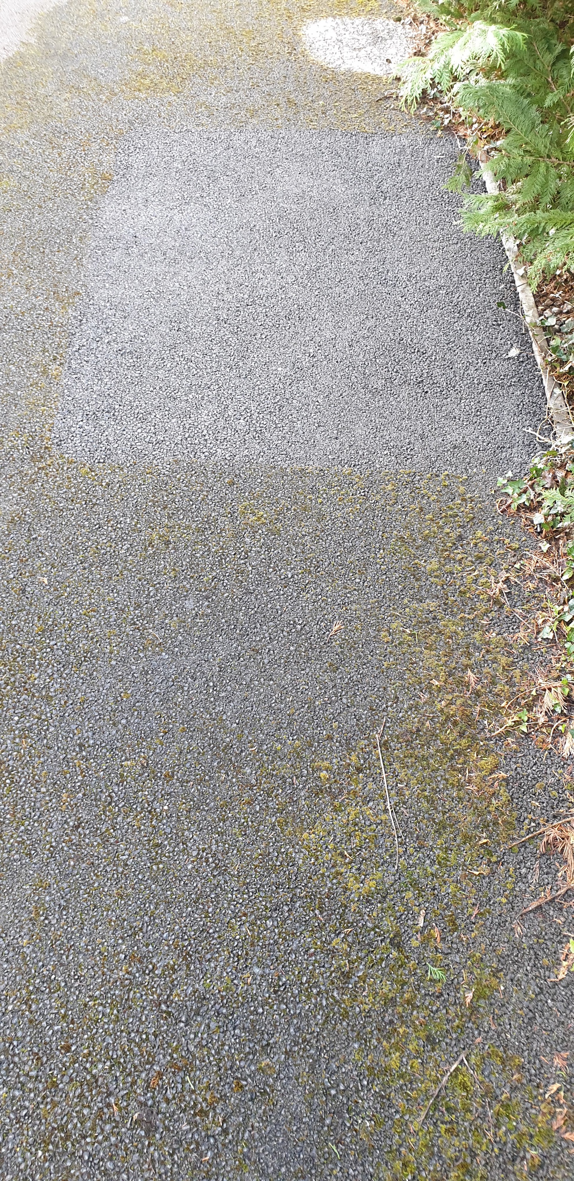 Driveway transformation before and after