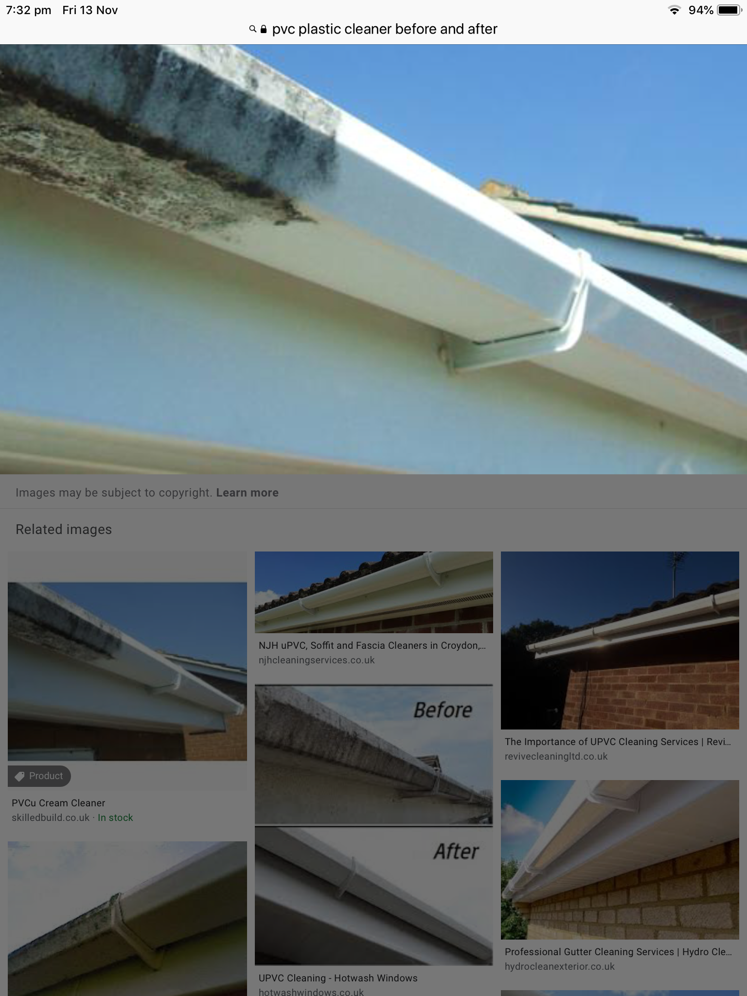 Clean roof tiles after professional treatment