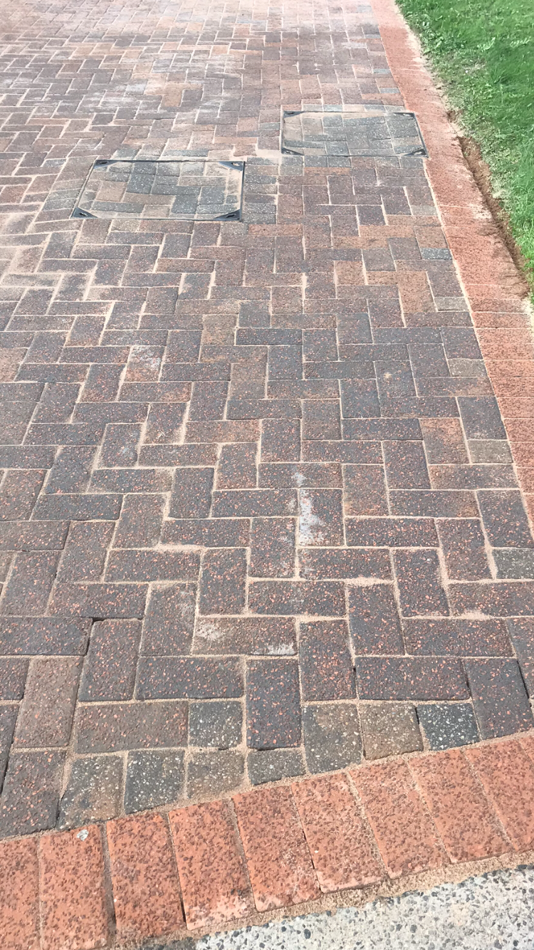 Walkway restoration before after comparison