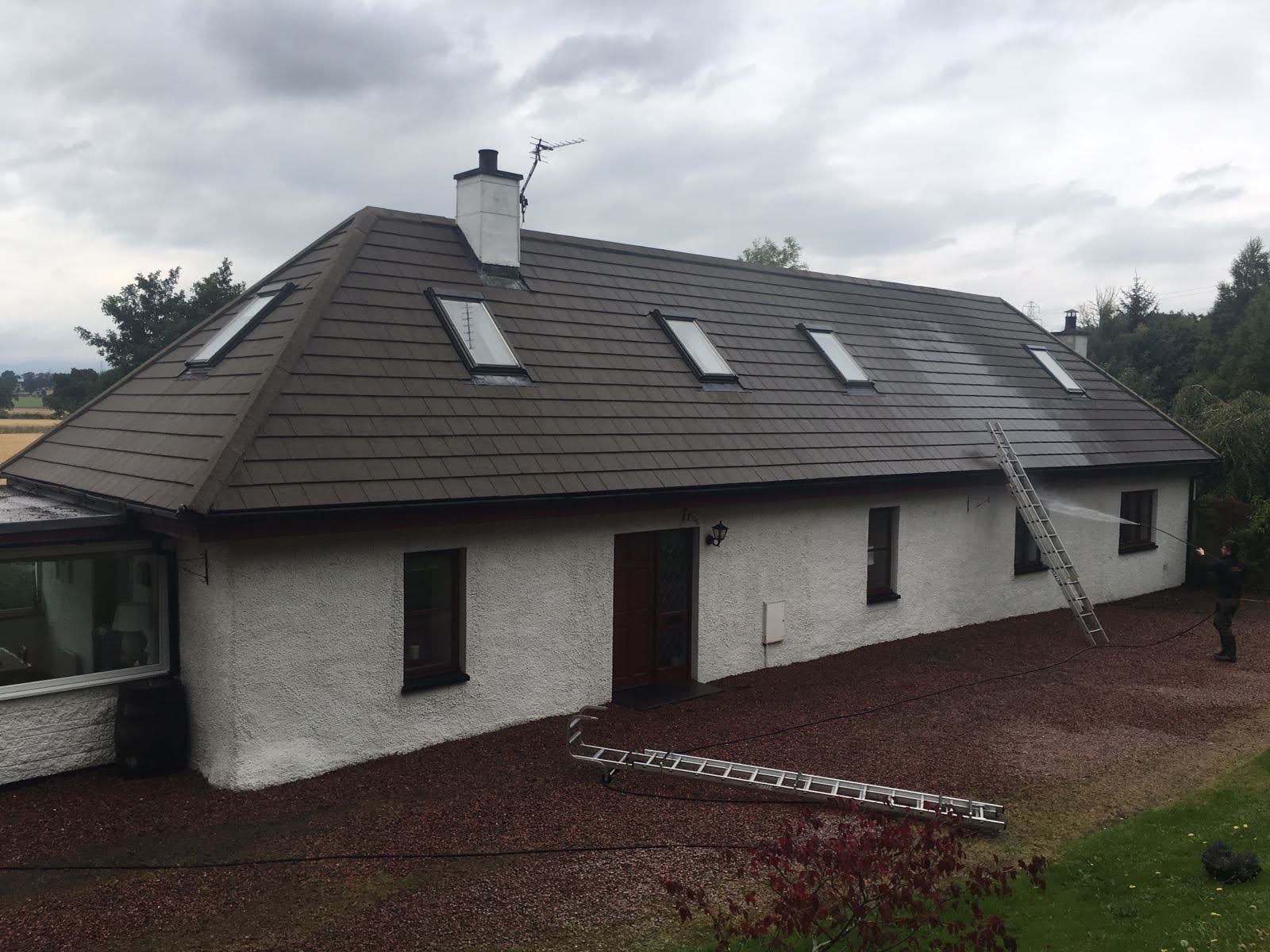 Block paver driveway restoration project